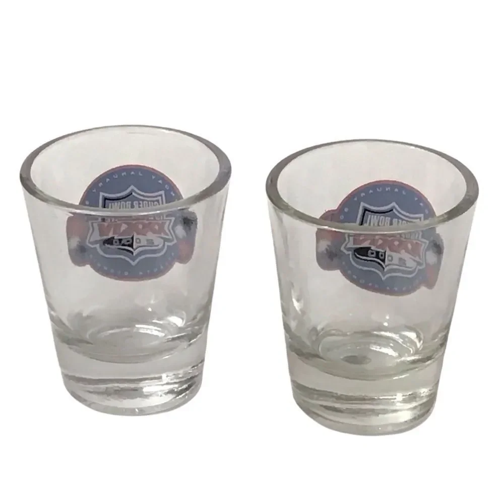 Super Bowl XXXIX 2000 Atlanta GA Clear Shot Glass Set‎